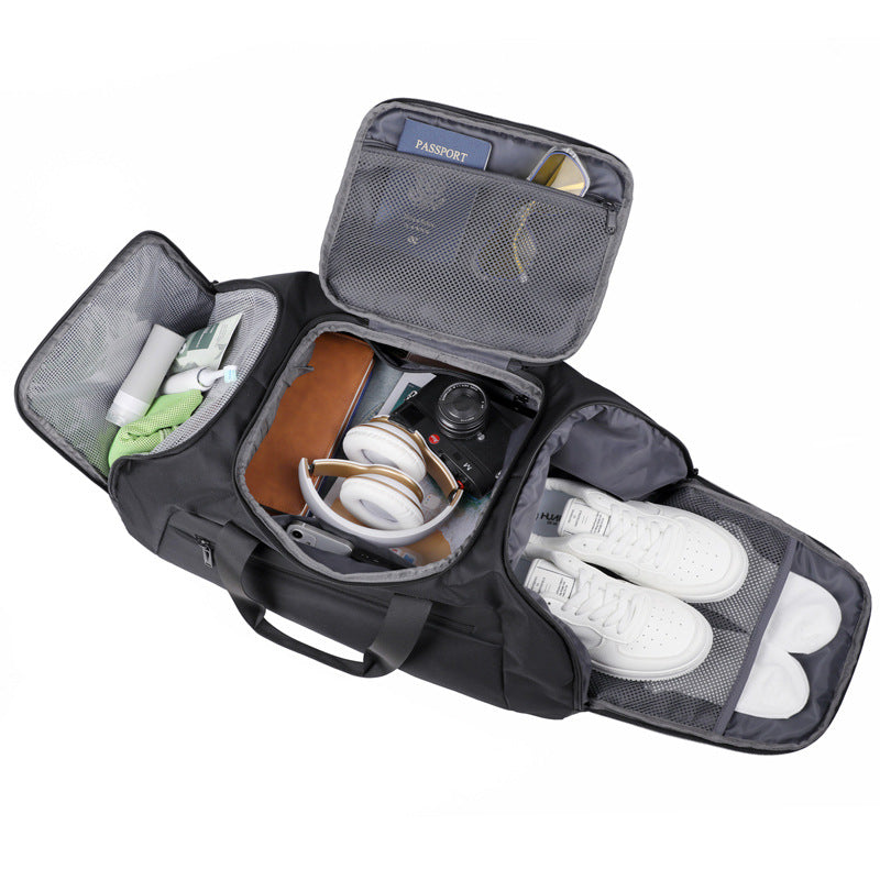 Vacuum Compression Travel Backpack with Dry-Wet Separation