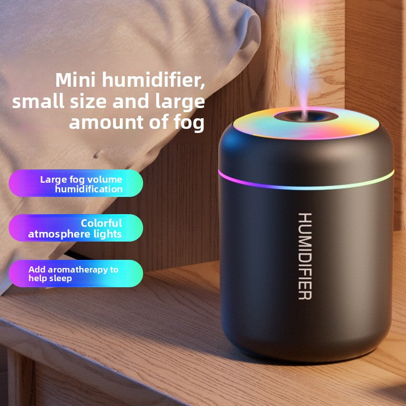 Mini USB Humidifier with Colorful Light