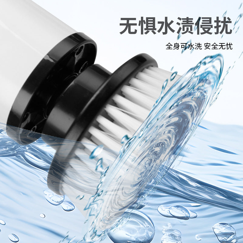 Eight-in-one Cleaning Brush Long Handle Retractable LCD Digital Display Kitchen Bathroom Electric Cleaning Brush Electric Mop