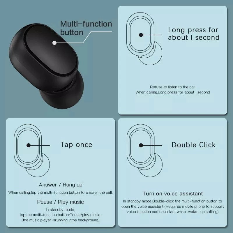 For Xiaomi Redmi Redmi Airdots 2/S/3 SE Wireless Bluetooth Headset Redmi In-ear