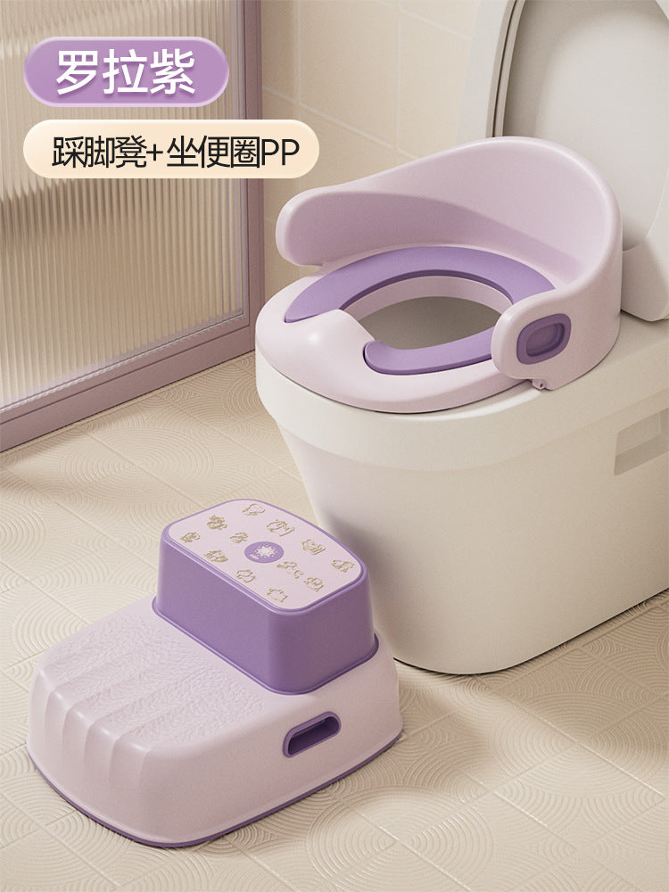 Children&#039;s Toilet Seat For Boys And Girls, Special Large Toilet Stool, Seat Cushion And Toilet Rack For Boys And Girls.