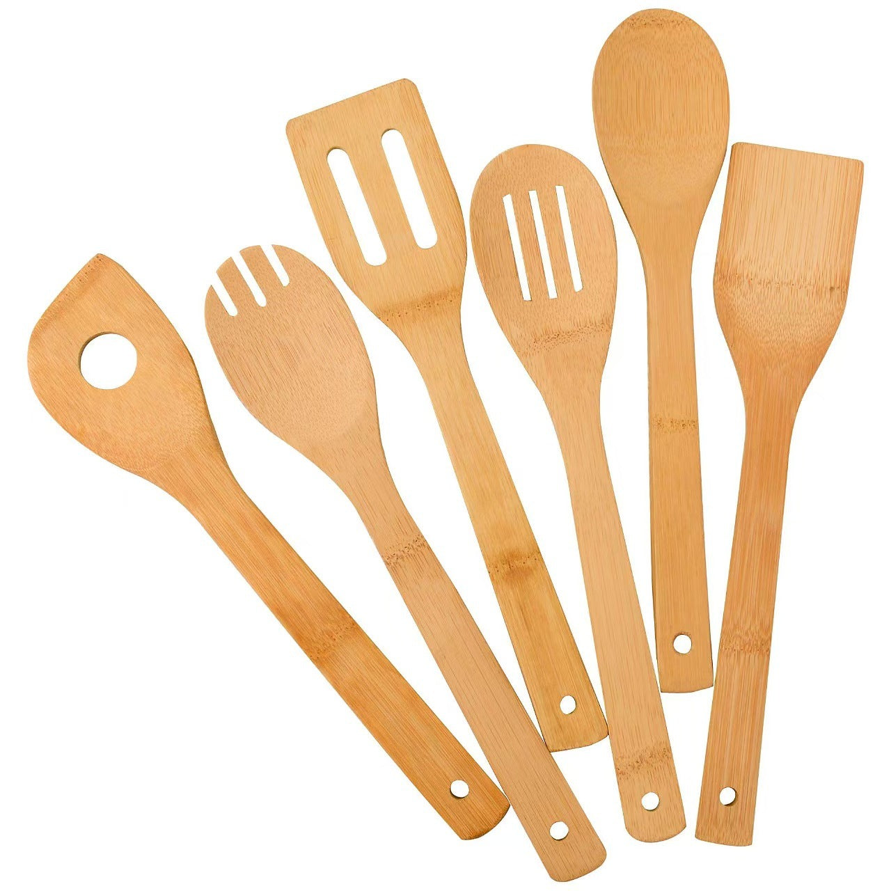 Cross-border Selling Bamboo Spatula Non-stick Spatula Soup Spoon Salad Spoon Bamboo Spoon Spatula Manufacturers Supply In Stock