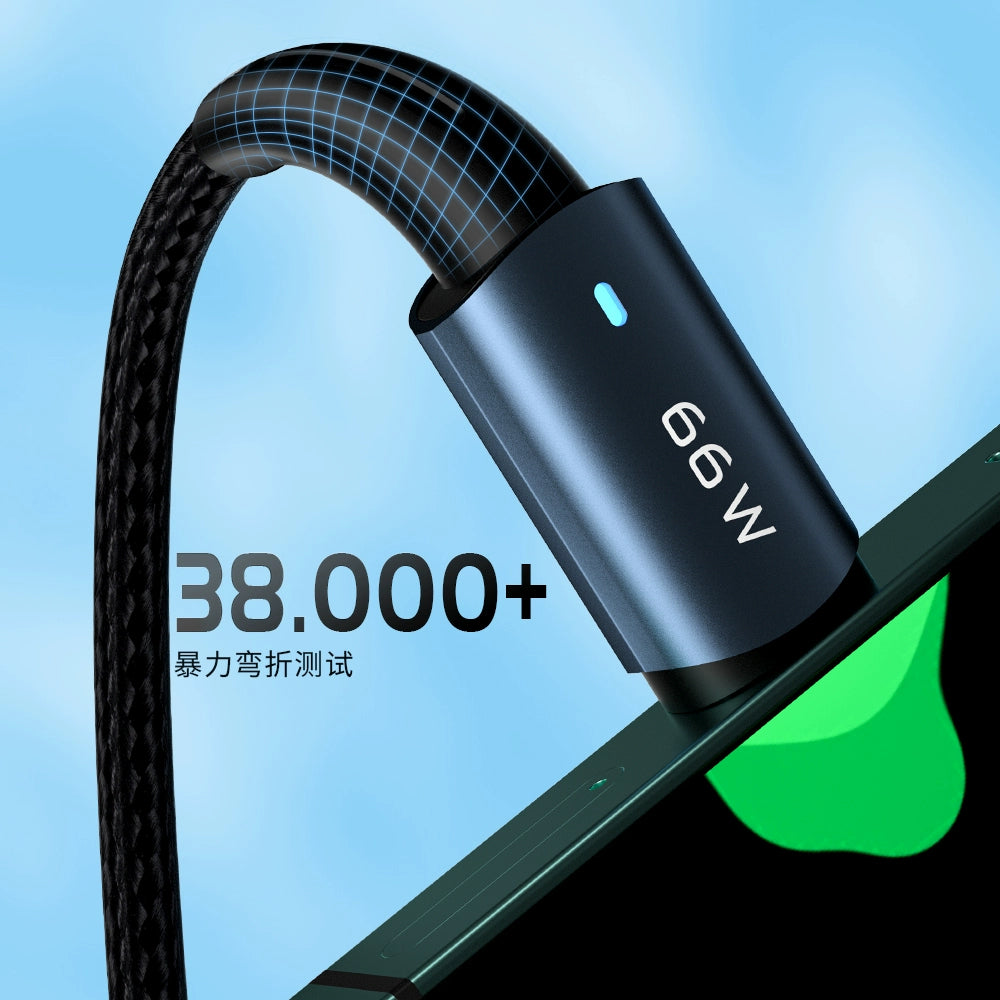 ESSAGER Typec Data Cable 6A Super Fast Charge 66W Suitable For Huawei Honor Xiaomi Android Mobile Phone Tpc Bluetooth Headset Usb Extended Charging Cable 40w66w Flash Charge