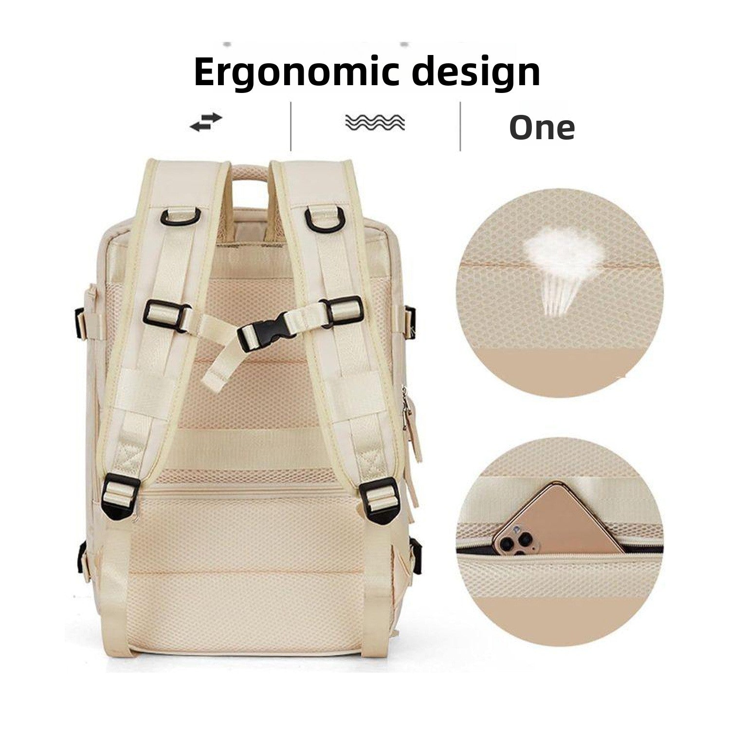 Large Capacity Waterproof Travel Backpack for College Students